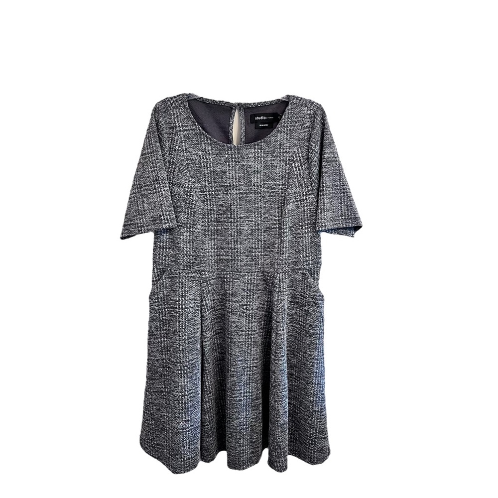 NWT Studio by Torrid Grey Skater Dress Plus Size 1; 14/16